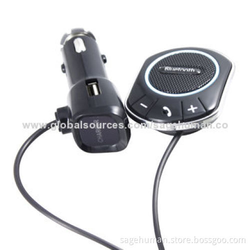 Mini Bluetooth Handsfree Car Kit, Built-in Microphone, Wireless Call Through Built-in Speakers